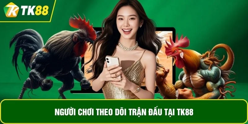 Người chơi theo dõi trận đấu tại TK88